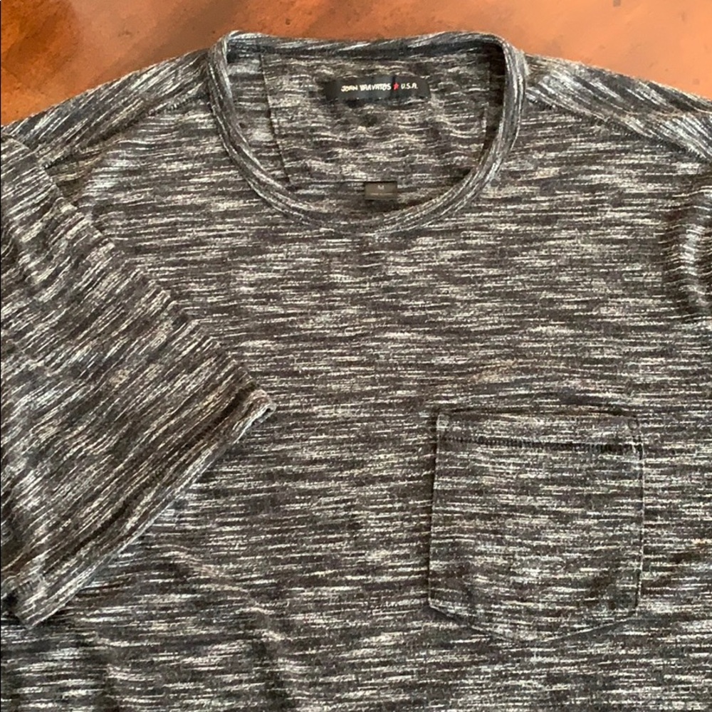 John Varvatos Star USA T-shirt • grey/black